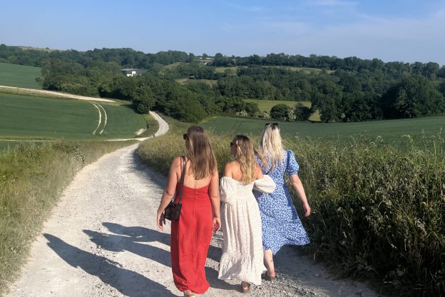 English Sparkling Wine vineyard tour, Wiston Estate