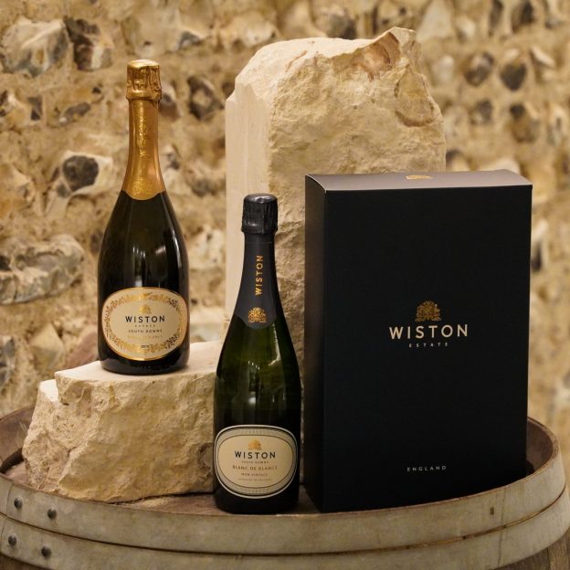 Wiston Estate Blanc de Blancs duo, English sparkling wine set, gifts for wine lovers, wine gifts