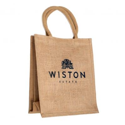 Jute Bag with Bottle Dividers